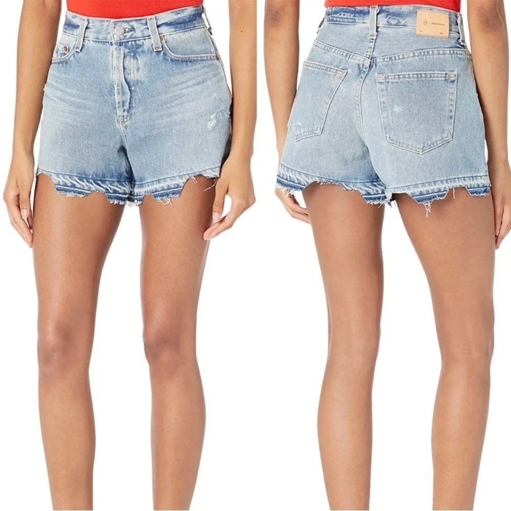 AG Adriano Goldschmied Alexxis Short High-Rise Wedgie Size 28 NWT